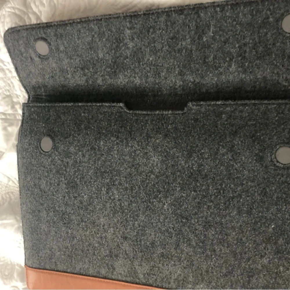 Boiled wool laptop sleeve